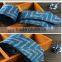Gray Wavebone Wool Patterned Skinny Tie