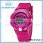 Free to put logo silicone wristband digital watch