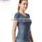 Wholesale Women Functional Fabric Sport Shirts /OEM Yoga Wear