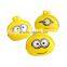 2016 food-grade custom logo printed silicone coin holder pocket squeeze