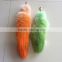 Wholesale custom dyed real fox fur tail with metal keyring for bag keychain                        
                                                Quality Choice