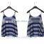 Fashion Lady Sexy Stripe Tank Top Loose Vest