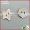 Fancy two holes white star shaped trocas abalone shell buttons for clothing like stars