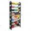 10 tier 30 pairs living room plastic rotating shoe rack