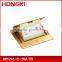 Ultra thin Pop up floor box with receptacle