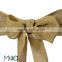 Jute hessian wedding chair tie backs