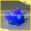Wholesale children bath toy light blue led shark animal