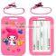 newest embossing white cute dog soft pvc airline luggage tags