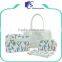 Wholesale luxury canvas cosmetic bag bulk makeup bag for girls