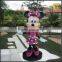 Custom cartoon character Mermaid theme park city landscape FRP resin sculpture