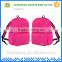 Polyester pink washable backpack reusable mommy bag