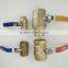 Superior materials lead free brass lockable ball valve External thread with price gas media