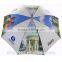 23"*8k full printing wooden handle straight umbrella