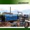 2-3 workers need auto pyrolysis tire machine into oil