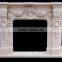 Luxurious decorative for home and hotel golden noble family marble fireplace