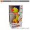 Kids play shooting water cartoon duck for baby bath