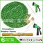Green 25/50/75/100FT Flexible Stretch Garden Water Hose/Brass Fitting Swivel Connector/Turn Off Valve Expandable Hose Reel