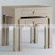 Modern tall wooden white cabinet for living room