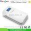 New Fashion Style Power Bank 10000mah, Lithium Batterise Power Bank with LED Light Torch
