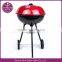 Red Cover Rotating Bbq Charcoal Grill