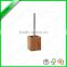 For sale square toilet brush holder from bamboo with stianless steel handle