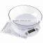 7kg/1g LCD kitchen scale with backlight and bowl