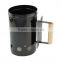 High temperature heat resistant Charcoal barrel with wooden handle