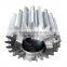 Helical large gear reduction transmission