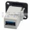 D Type Keystone USB 3.0 Female To Female Connector