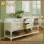 America Style Bathroom Vanity Double Sinks with Marble Top