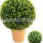 Plastic artificial grass ball, decorative buxus ball