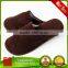 Wholesale Custom brown Towel Eva Slipper Disposable bathroom airline slippers