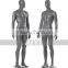 Sports full body male gray glossy mannequin