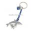 Wholesale custom printed promotional souvenirs dolphin shaped acrylic keychain /keyring/key holder