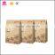 Surper food grade small kraft brown paper bag with window for food