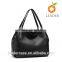Terse stylish style multi pocket real leather handbag