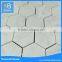 Bianco Carrara white hexagon bathroom tile, marble mosaic tile