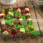 circle type BBQ rack with 6 skewers/BBQ skewer with stand/BBQ kabob set