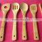 Bamboo Dinner Set Kitchen Cooking Utensils 4 Bamboo Spoons And Spatula Set For Serving And Cooking Tools