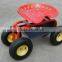 Four-wheel garden seat Tool usage garden seat