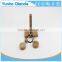 string puzzle on wood base Classical Wooden Puzzle Set Solution Rope Central Brain Teaser for Adults Game