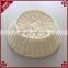 Multi-functional housewares round shape white plastic rattan bread basket