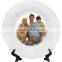 blank coated white ceramic sublimation plate