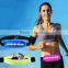 Battery free waist bag with self-powered safety LED light for night runner