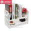 White Openwork Freestanding Book Shelf Desk Top Organization office desk organizer