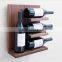 Hang on the wall wooden wine bottle wooden rack