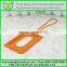 Custom made soft silicone luggage tag