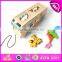 Wholesale pull back model wooden bus toy,Promotional give away funny play pull back mini cheap bus toy W05B117