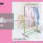 High quality coat hanger stand with slipper rack, metal clothes rack with shoe stand