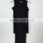 Sexy Black Sleeveless Cocktail Dress for Women Cotton Made in